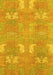 Machine Washable Abstract Yellow Modern Rug, wshabs1211yw