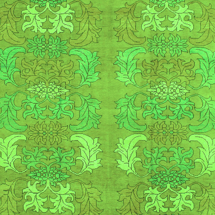 Machine Washable Abstract Green Modern Area Rugs, wshabs1211grn