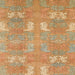 Square Abstract Orange Modern Rug, abs1211