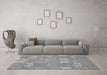 Machine Washable Abstract Gray Modern Rug in a Living Room,, wshabs1211gry