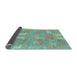 Sideview of Abstract Light Blue Modern Rug, abs1211lblu