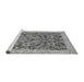 Sideview of Machine Washable Abstract Gray Modern Rug, wshabs1212gry