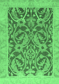 Abstract Emerald Green Modern Rug, abs1212emgrn