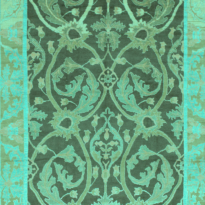 Machine Washable Abstract Turquoise Modern Area Rugs, wshabs1212turq
