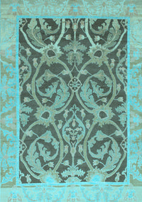 Abstract Light Blue Modern Rug, abs1212lblu