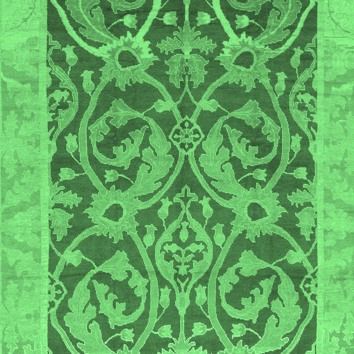 Machine Washable Abstract Emerald Green Modern Area Rugs, wshabs1212emgrn