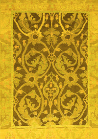 Abstract Yellow Modern Rug, abs1212yw