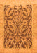 Abstract Orange Modern Rug, abs1212org