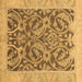 Square Abstract Brown Modern Rug, abs1212brn