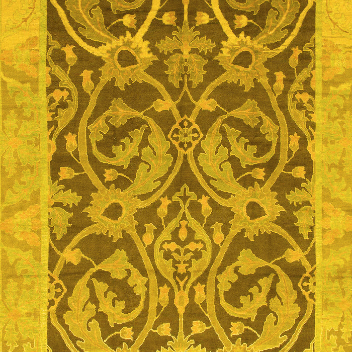 Machine Washable Abstract Yellow Modern Rug, wshabs1212yw