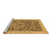 Sideview of Machine Washable Abstract Brown Modern Rug, wshabs1212brn