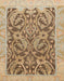 Abstract Light Brown Modern Rug, abs1212