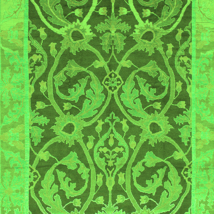 Machine Washable Abstract Green Modern Area Rugs, wshabs1212grn