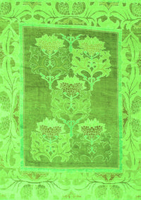 Abstract Green Modern Rug, abs1213grn