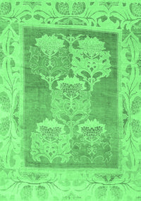 Abstract Emerald Green Modern Rug, abs1213emgrn