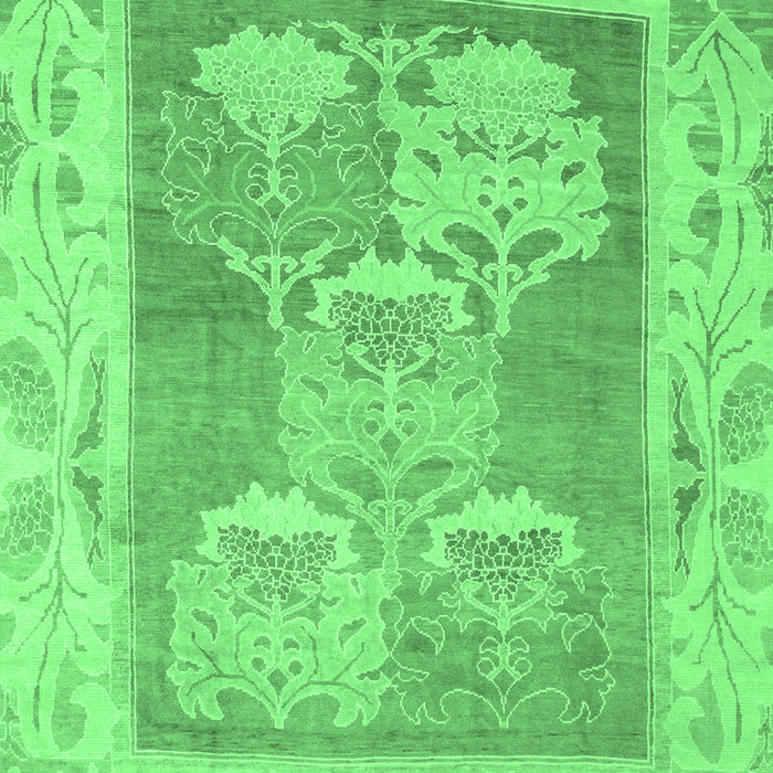 Abstract Emerald Green Modern Rug, abs1213emgrn