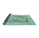 Sideview of Abstract Light Blue Modern Rug, abs1213lblu