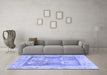 Machine Washable Abstract Blue Modern Rug in a Living Room, wshabs1213blu