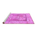 Sideview of Machine Washable Abstract Purple Modern Area Rugs, wshabs1213pur