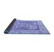 Sideview of Abstract Blue Modern Rug, abs1213blu