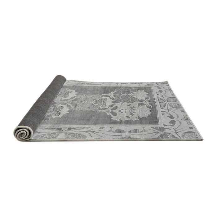 Sideview of Abstract Gray Modern Rug, abs1213gry
