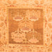 Square Abstract Orange Modern Rug, abs1213org