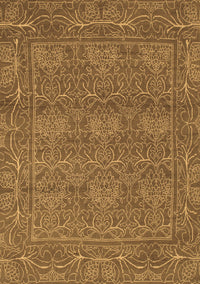 Abstract Brown Modern Rug, abs1214brn