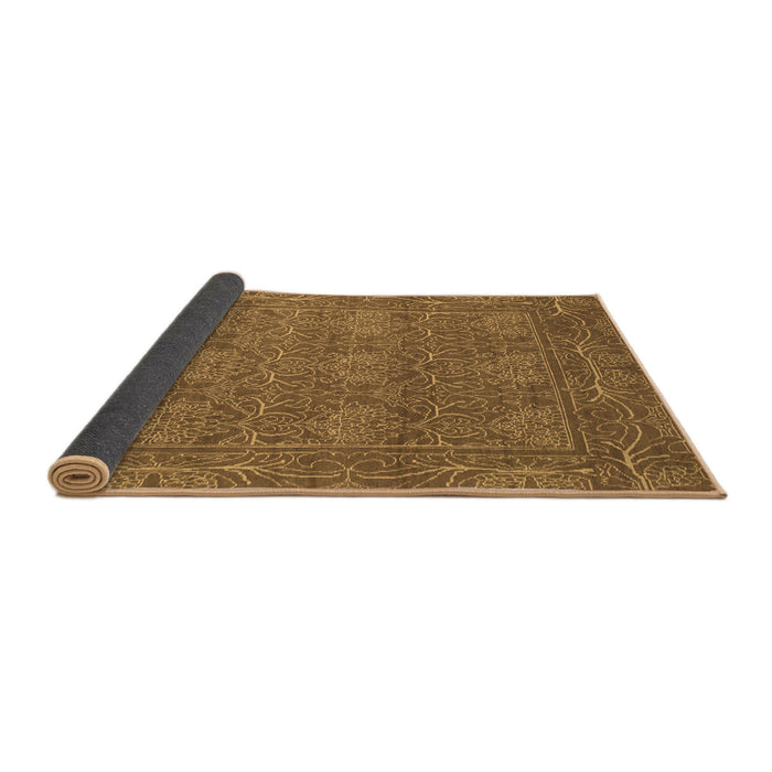 Sideview of Abstract Brown Modern Rug, abs1214brn