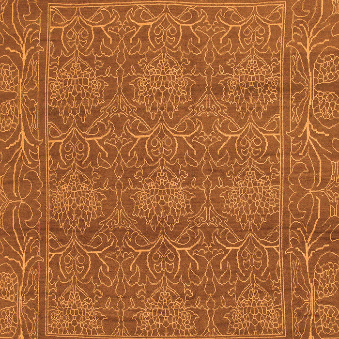 Machine Washable Abstract Orange Modern Area Rugs, wshabs1214org