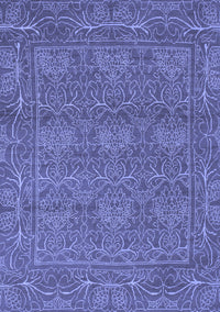 Abstract Blue Modern Rug, abs1214blu