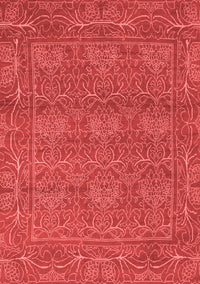 Abstract Red Modern Rug, abs1214red