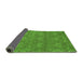 Sideview of Abstract Green Modern Rug, abs1214grn