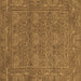 Square Abstract Brown Modern Rug, abs1214brn