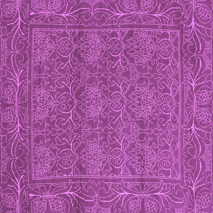 Square Machine Washable Abstract Purple Modern Area Rugs, wshabs1214pur