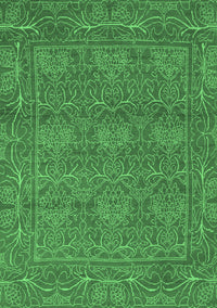 Abstract Emerald Green Modern Rug, abs1214emgrn