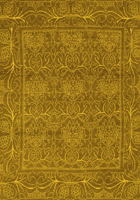 Abstract Yellow Modern Rug, abs1214yw