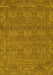 Abstract Yellow Modern Rug, abs1214yw