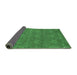 Sideview of Abstract Emerald Green Modern Rug, abs1214emgrn