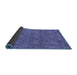 Sideview of Abstract Blue Modern Rug, abs1214blu