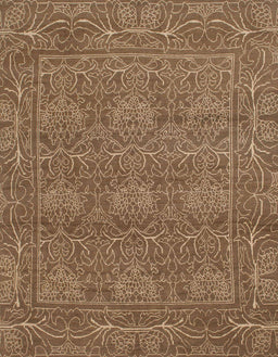 Abstract Saddle Brown Modern Rug, abs1214