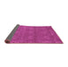 Sideview of Abstract Pink Modern Rug, abs1214pnk