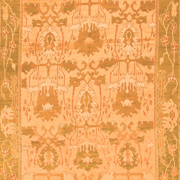 Machine Washable Abstract Orange Modern Area Rugs, wshabs1215org