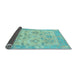 Sideview of Abstract Light Blue Modern Rug, abs1215lblu