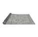 Sideview of Abstract Gray Modern Rug, abs1215gry