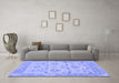 Machine Washable Abstract Blue Modern Rug in a Living Room, wshabs1215blu