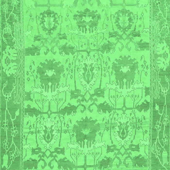 Machine Washable Abstract Emerald Green Modern Area Rugs, wshabs1215emgrn