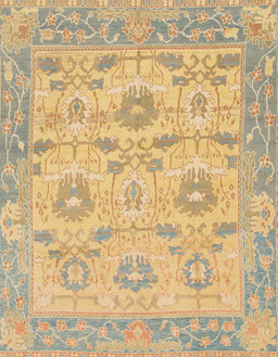 Abstract Chrome Gold Yellow Modern Rug, abs1215
