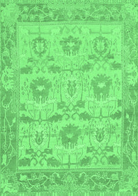 Abstract Emerald Green Modern Rug, abs1215emgrn