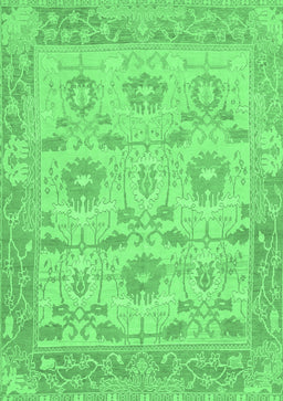 Abstract Emerald Green Modern Rug, abs1215emgrn