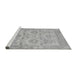 Sideview of Machine Washable Abstract Gray Modern Rug, wshabs1215gry